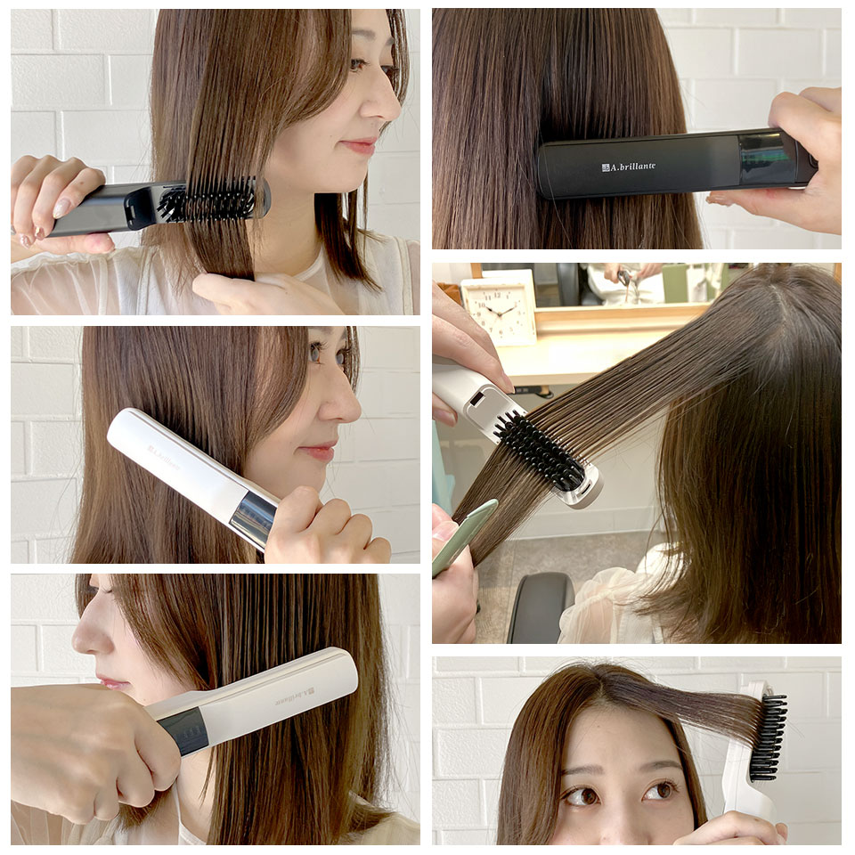 楽天市場】【期間限定☆特価】コードレス ヘアブラシアイロン ミニ USB