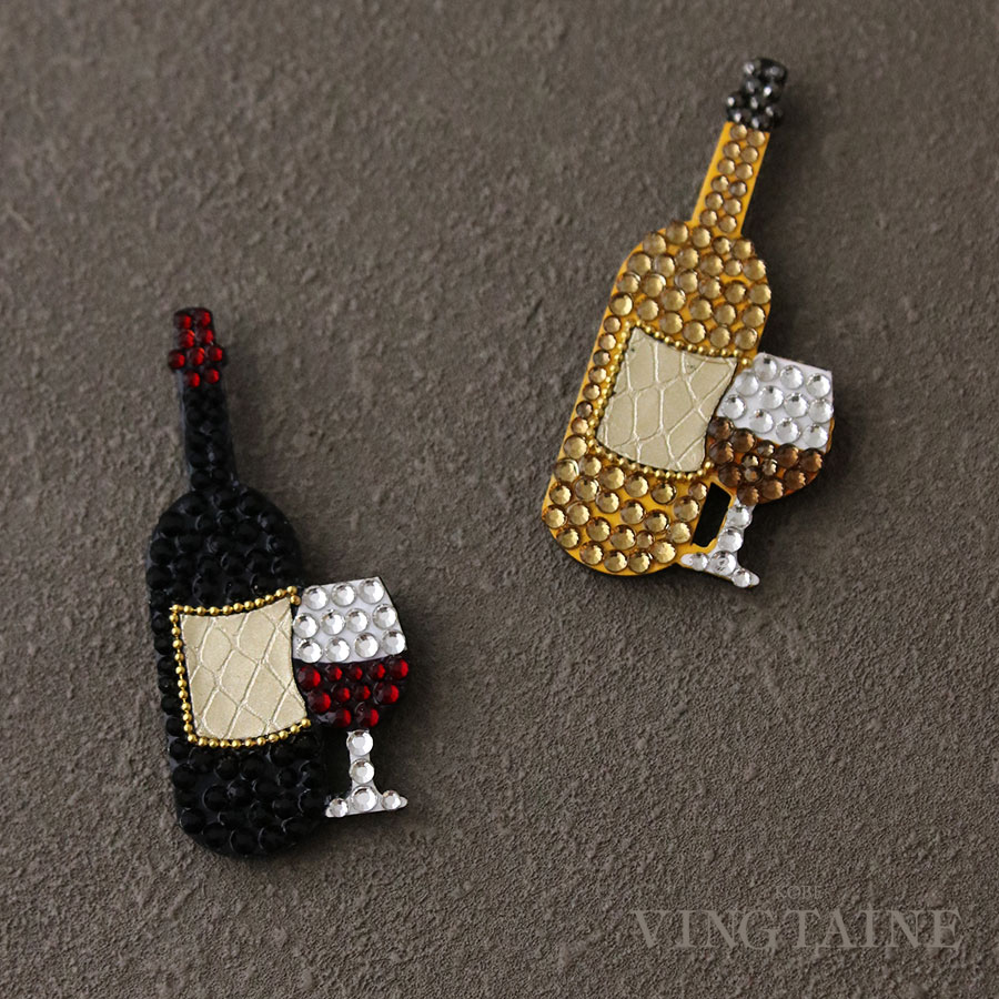 小林モー子さんシャンパンブローチ 小林 モー子 Moko Kobayashi