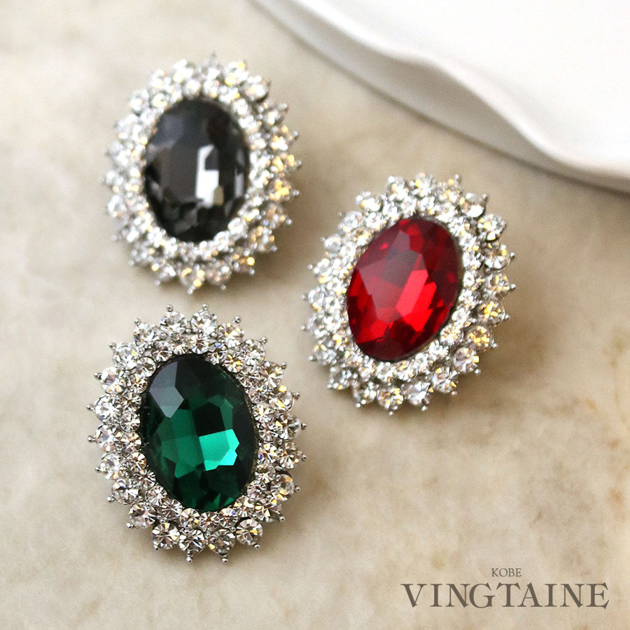 楽天市場】☆ネコポス送料無料☆ブローチ ビジュー カラー ストーン