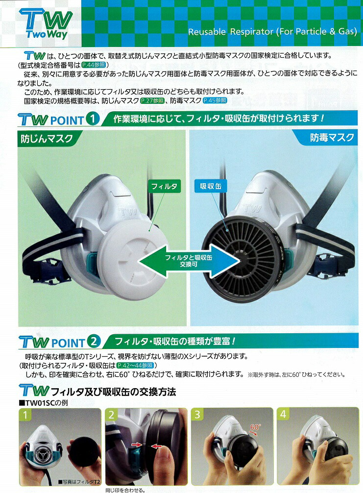 楽天市場】【法人向け】□重松製作所 (シゲマツ) 防塵・防毒マスク