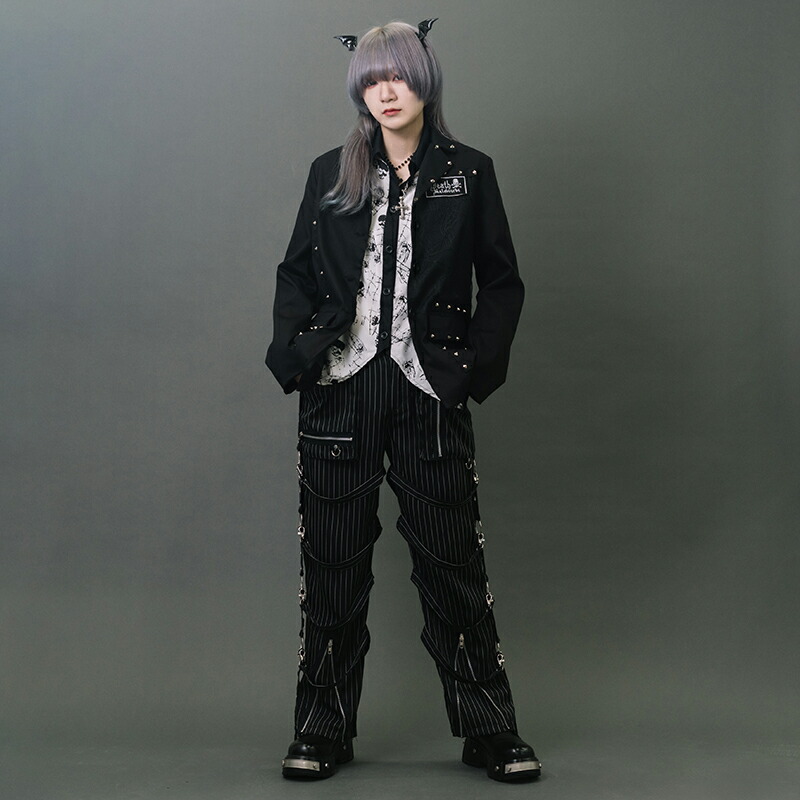 楽天市場】PUNKSクロスジャケット パンク ロック ファッション V系