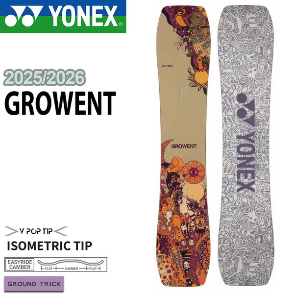 楽天市場】25-26 ヨネックス グロウエント YONEX GROWENT スノーボード