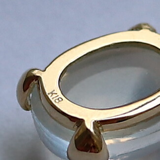 楽天市場】K18 ゴールド ペンダント トップ「 ブルームーンストーン