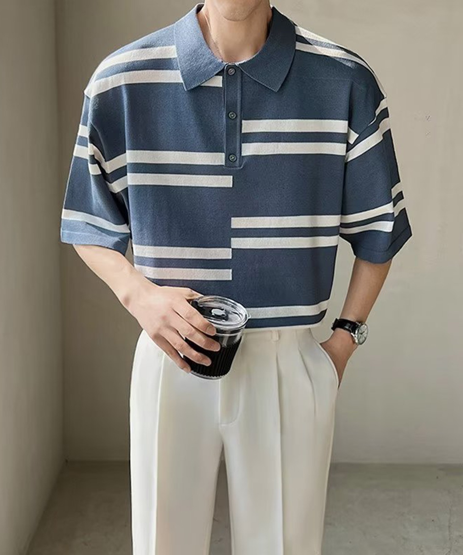 楽天市場】ポロシャツ 半袖 メンズ サマーニット ニット 夏 おしゃれ