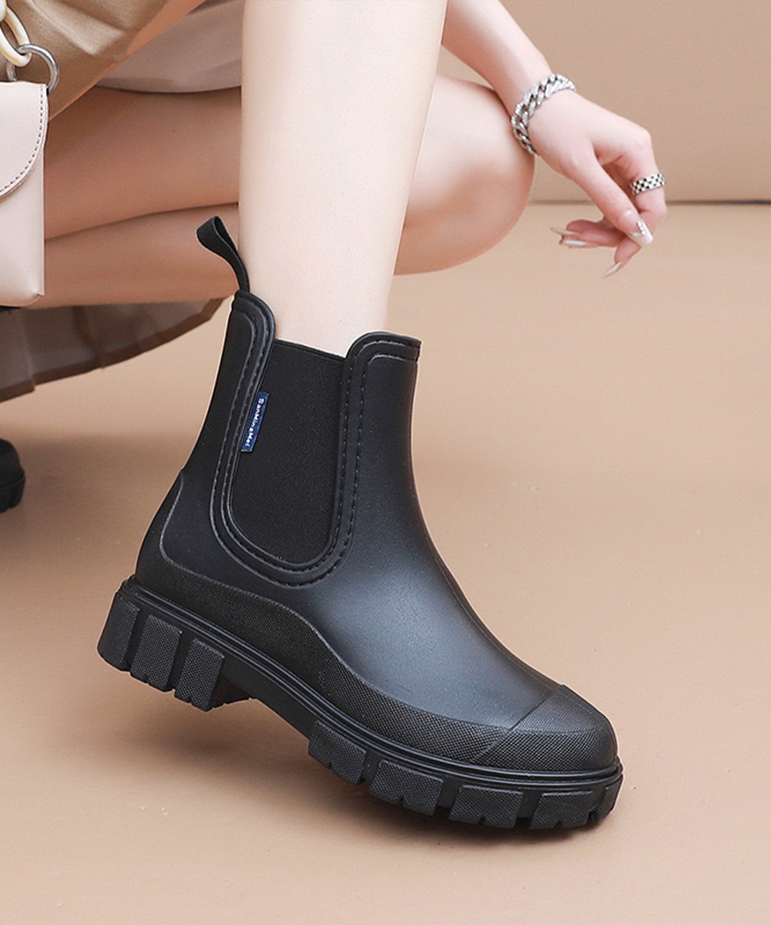 楽天市場】【チェルシーブーツスタイル】 レインブーツ レディース