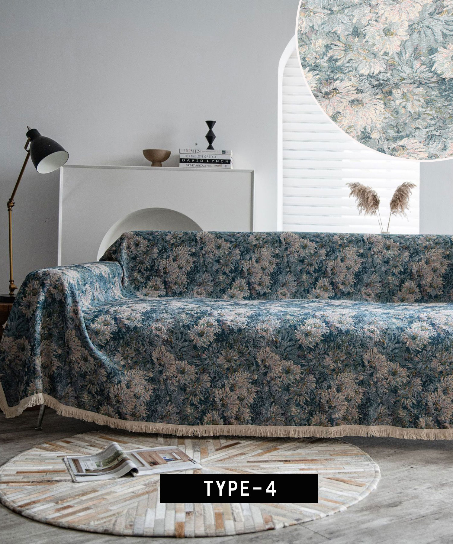 楽天市場】ソファーカバー マルチカバー ラグ おしゃれ アンティーク調