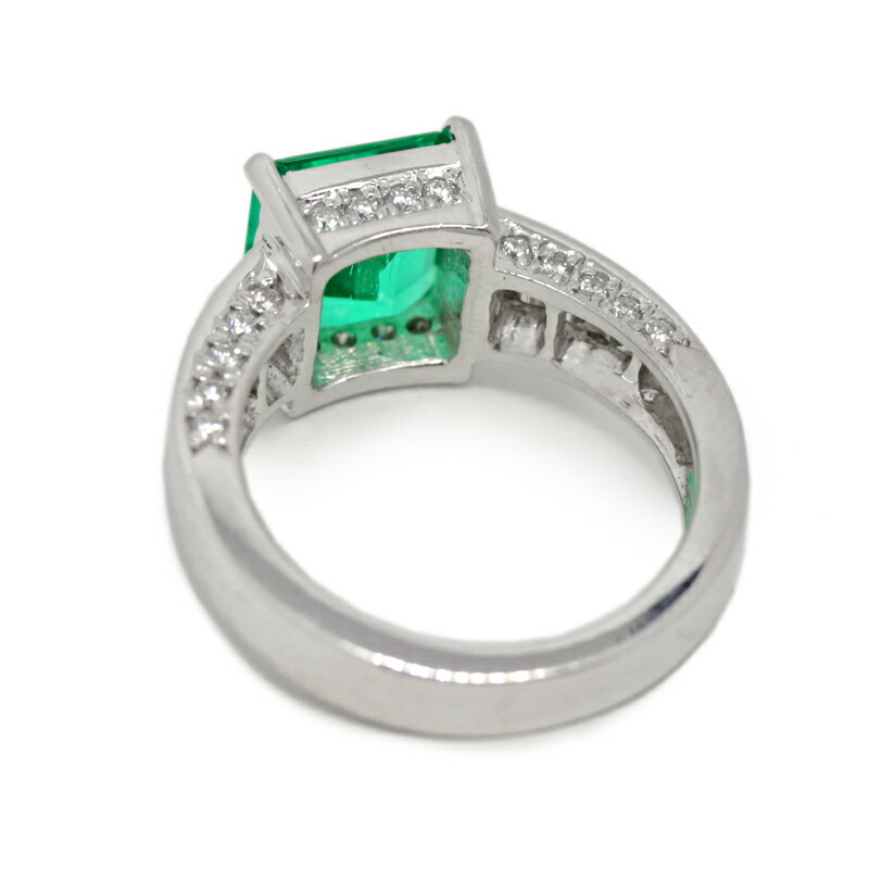 楽天市場】コロンビア産エメラルド 2.21ct リング 12号 PT900 プラチナ