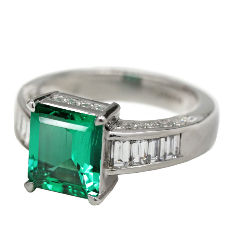 楽天市場】コロンビア産エメラルド 2.21ct リング 12号 PT900 プラチナ
