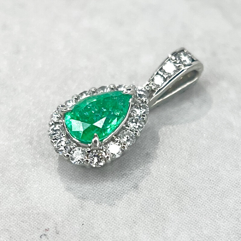 楽天市場】パライバトルマリン 0.405ct ペンダントトップ PT950