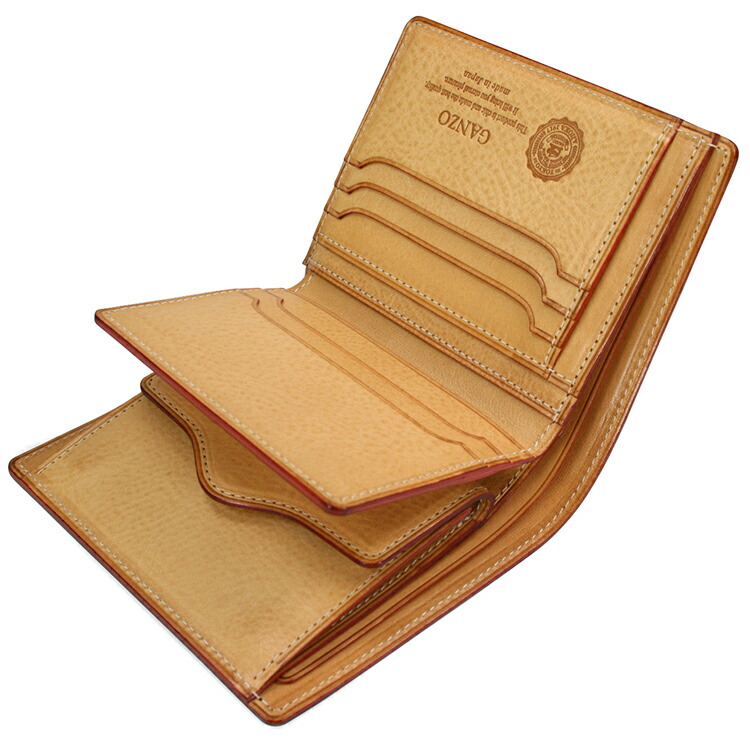 楽天市場】【GANZO】 ガンゾ THIN BRIDLE シンブライドル 二つ折り財布