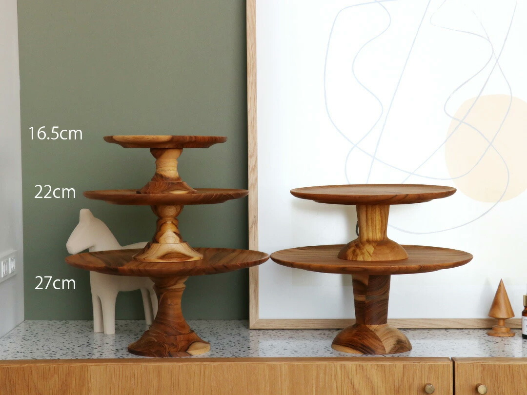 楽天市場】ケーキスタンド クラシックレッグ φ 22cm H9cm 木製 木