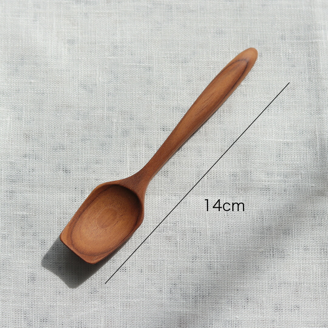 楽天市場】木製 アイススプーン チーク 天然木 アイスクリーム