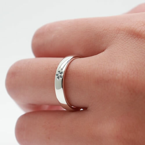 楽天市場】ペアリング シルバー 刻印無料 Flower FISS-ST03R (FISS