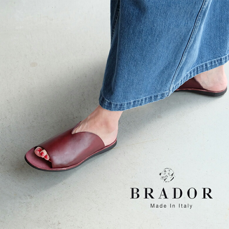 楽天市場】BRADOR ブラドール サンダル レディース フラット レザー