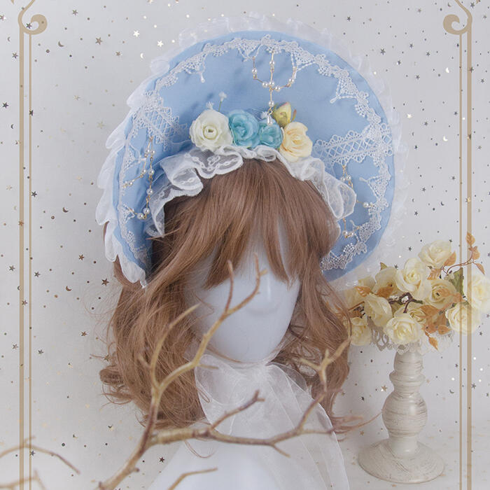 楽天市場】ロリータ ボンネット 帽子 ヘッドドレス カチューシャ