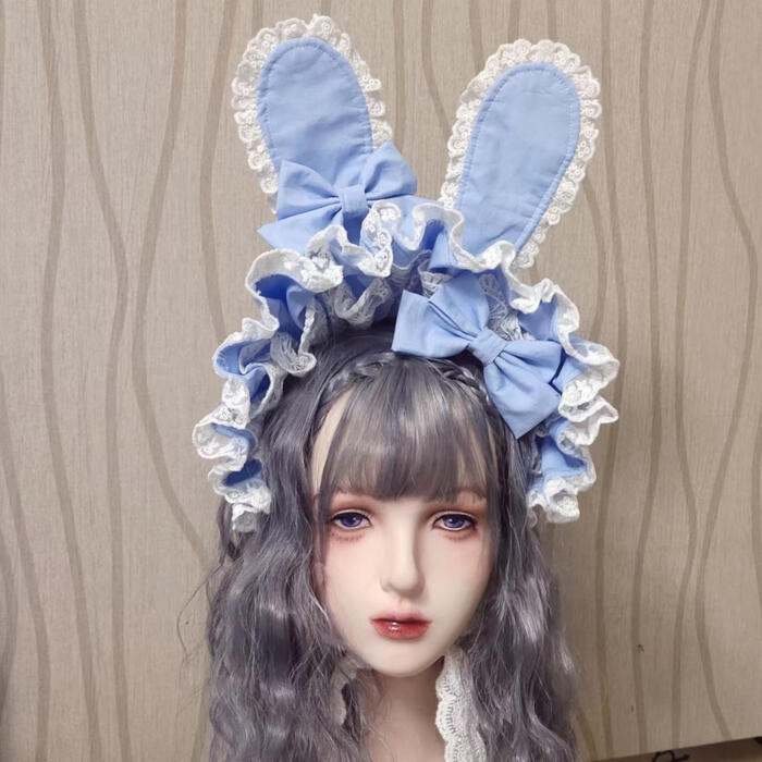 楽天市場】うさ耳ボンネット ロリータ ボンネット 帽子 うさぎ耳 ウサ