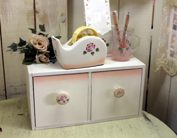 楽天市場】取っ手の選べる引き出しボックス2(マニーローズも選べる