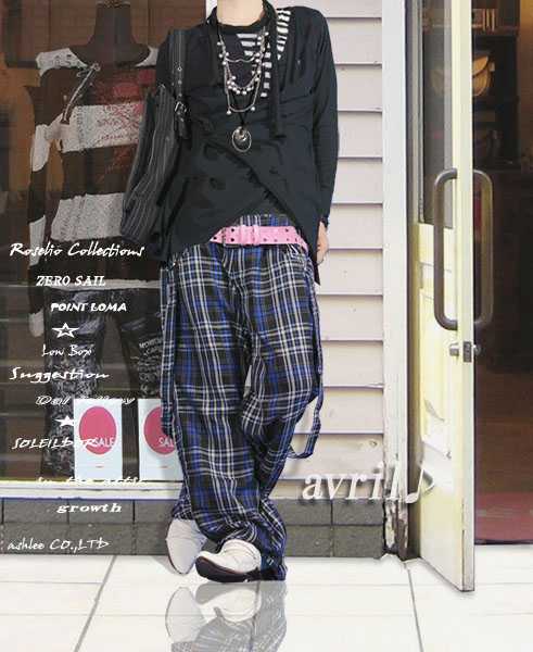 楽天市場】チェックパンツ メンズ チェック 新作サスペンダー付きW