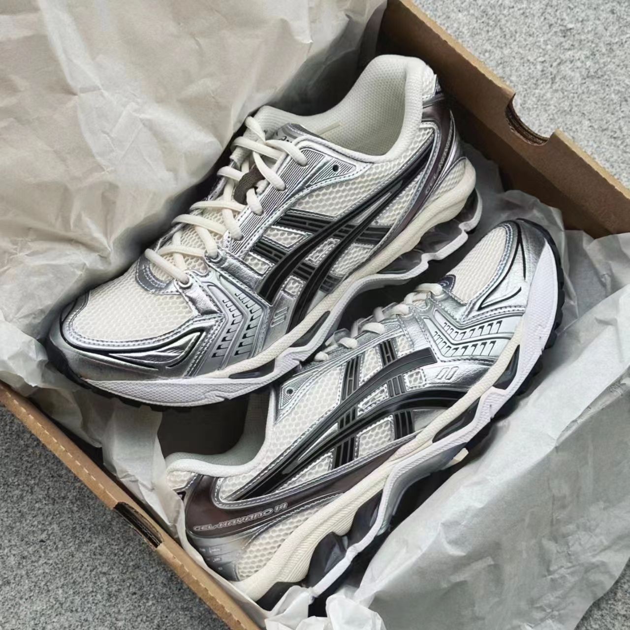 楽天市場】Asics Gel-Kayano 14 Cream Black アシックス ゲル カヤノ14