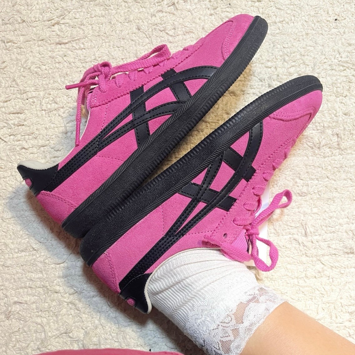 楽天市場】日本未発売 OnitsukaTiger tokuten Dark Pink Black Retro