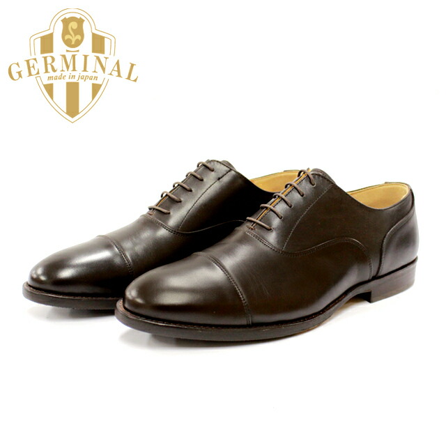 日本製新品GERMINALジェルミナル 黒外羽根ストレートチップ　UK8 楽天市場】紳士靴 ビジネスシューズ 革靴 メンズレザーシューズ