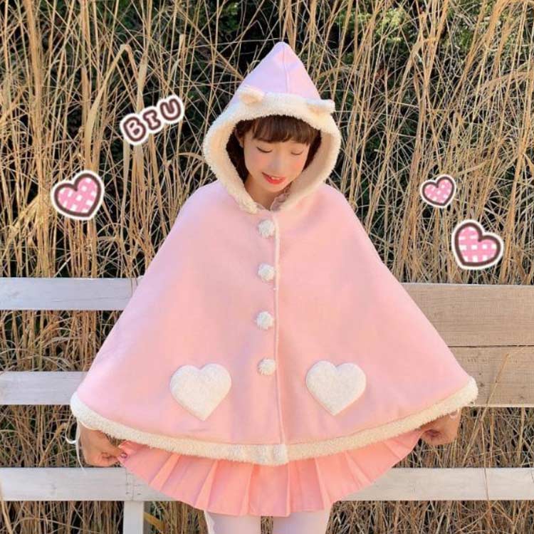 楽天市場】ケープコート コート ピンク マント ケープ ケープ コスプレ