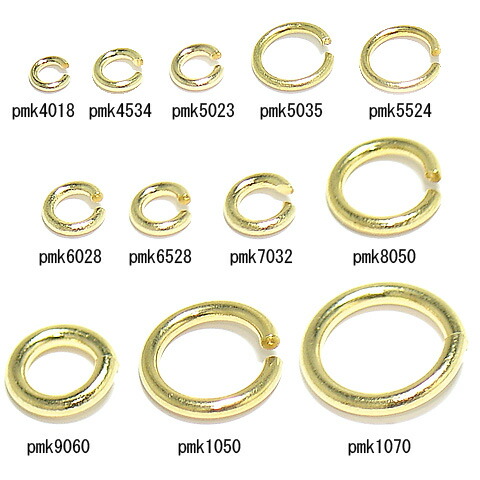 楽天市場】丸カン k18 ゴールド 0.9×6mm マルカン まるかん ペンダント