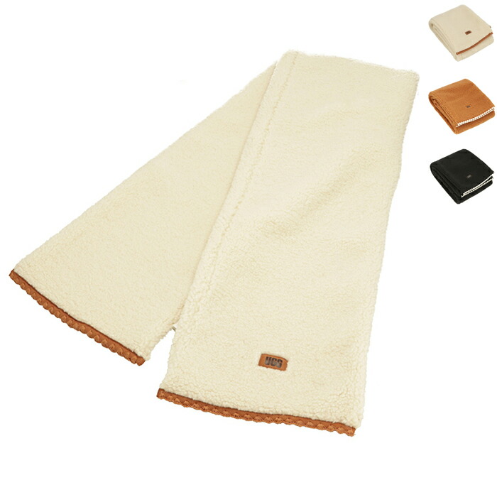 楽天市場】アグ UGG マフラー W UGGFLUFF SCALLOPED SCARF 200cm 大判