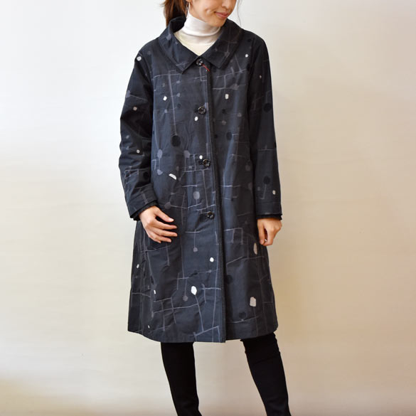 楽天市場】FUGA FUGA（フーガフーガ) Aライン ジャガード 一重コート