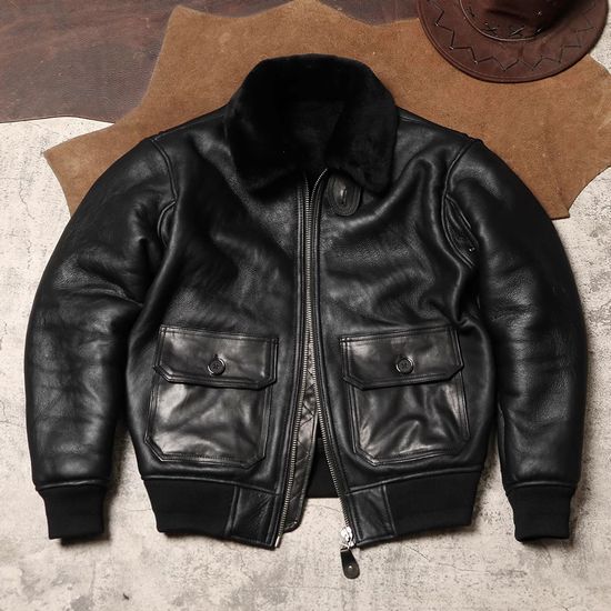 楽天市場】少量生産 革ジャン本革 羊革フライトジャケット G-1タイプ
