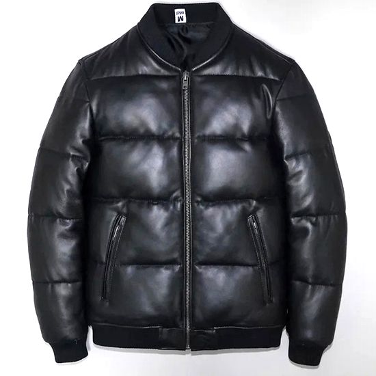 楽天市場】本革 シープスキン 中綿 レザージャケットメンズ 革ジャン