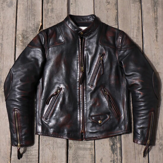 楽天市場】少量生産 革ジャン メンズ レザージャケット本革 馬革