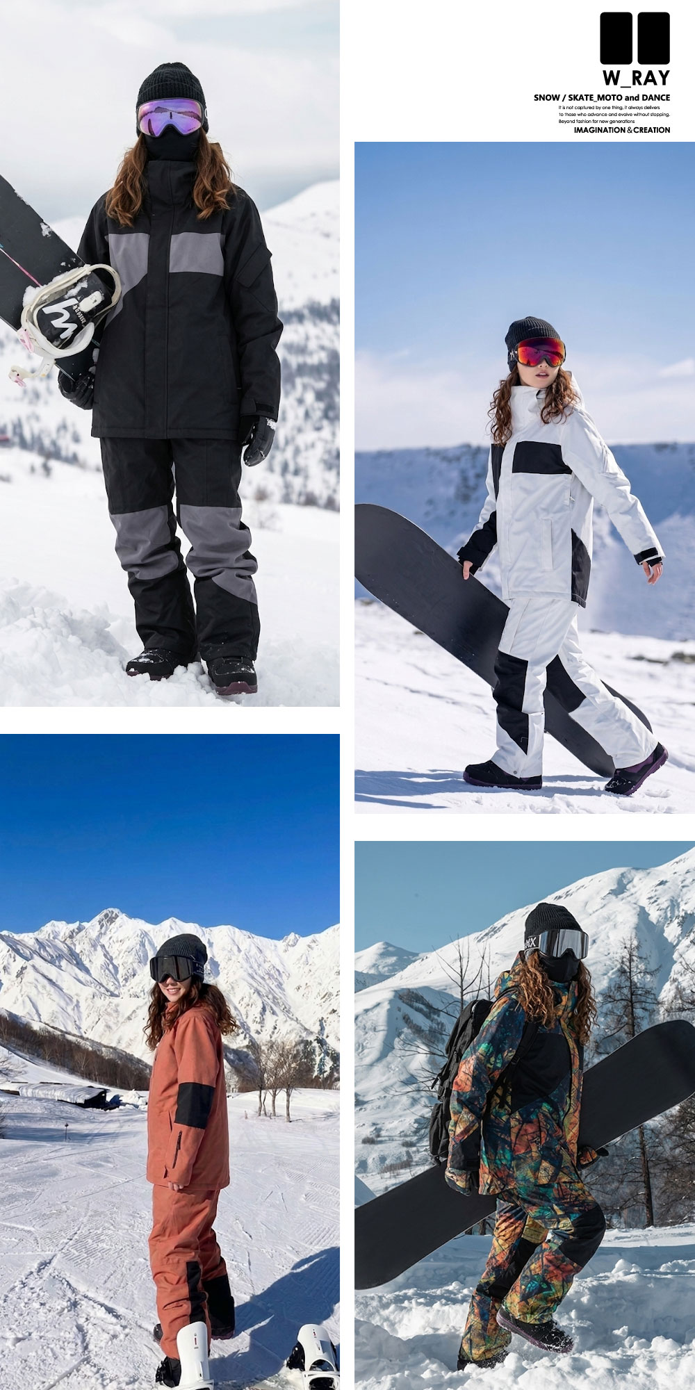 楽天市場】スノーボード ウェア レディース ジャケット スノボウェア