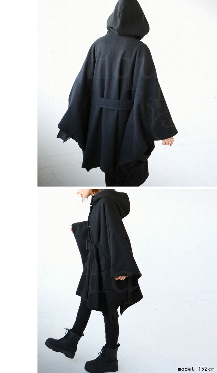 楽天市場】フード付き ポンチョコート ポンチョ レディース 送料無料