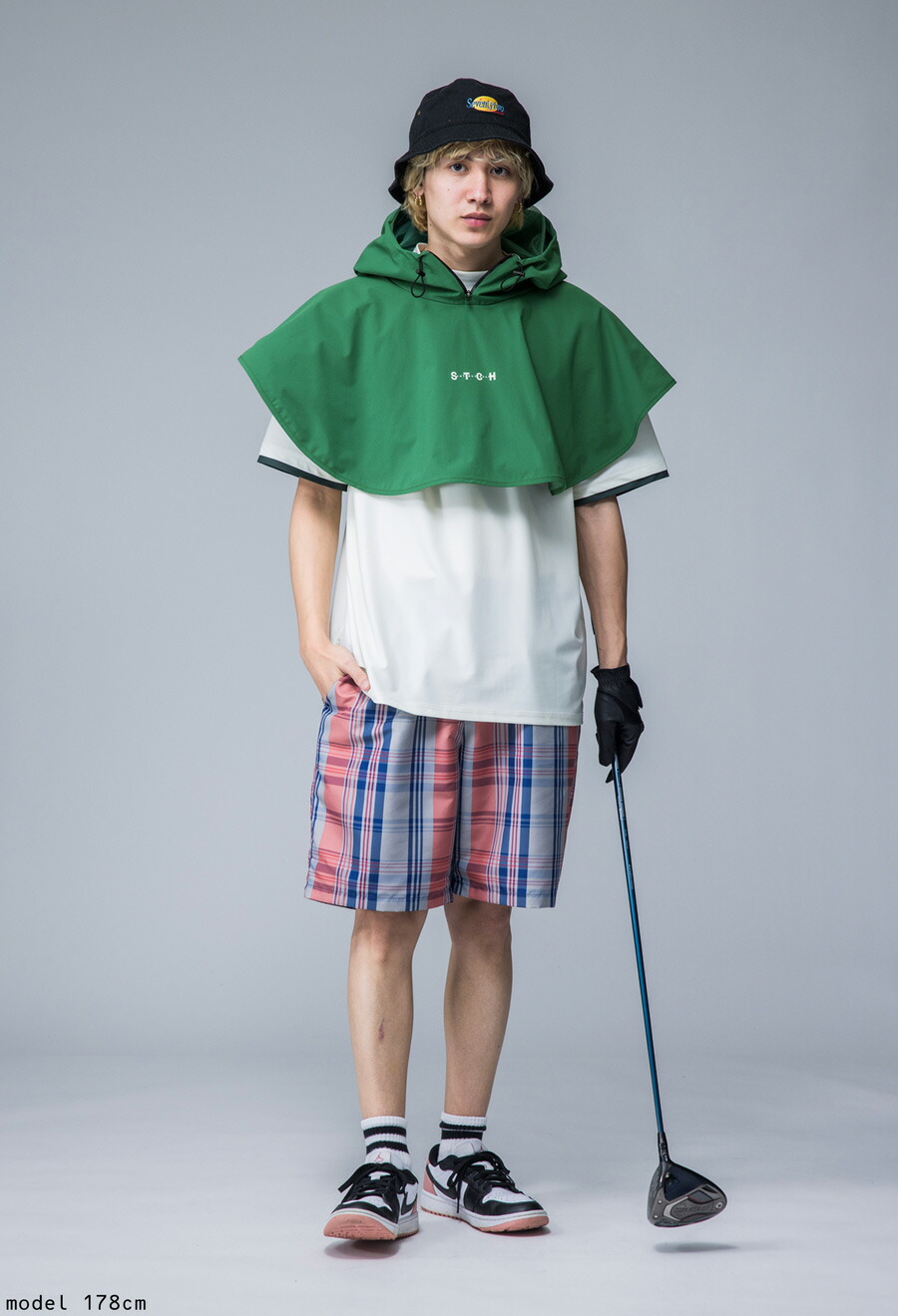 楽天市場】ANTIQUA GOLF×STCH レインポンチョ メンズ 送料無料・(100