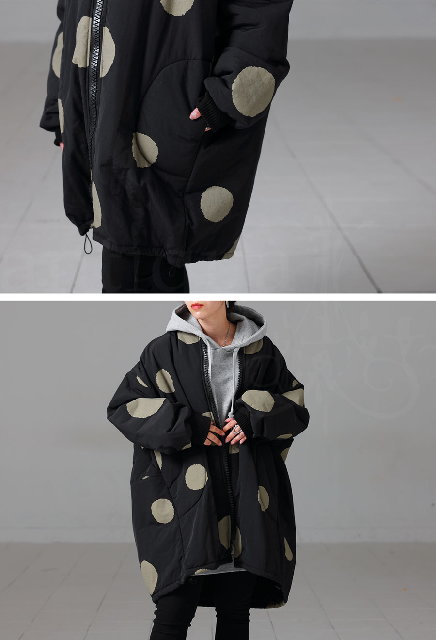 楽天市場】ドットコート コート レディース アウター ドット柄 送料