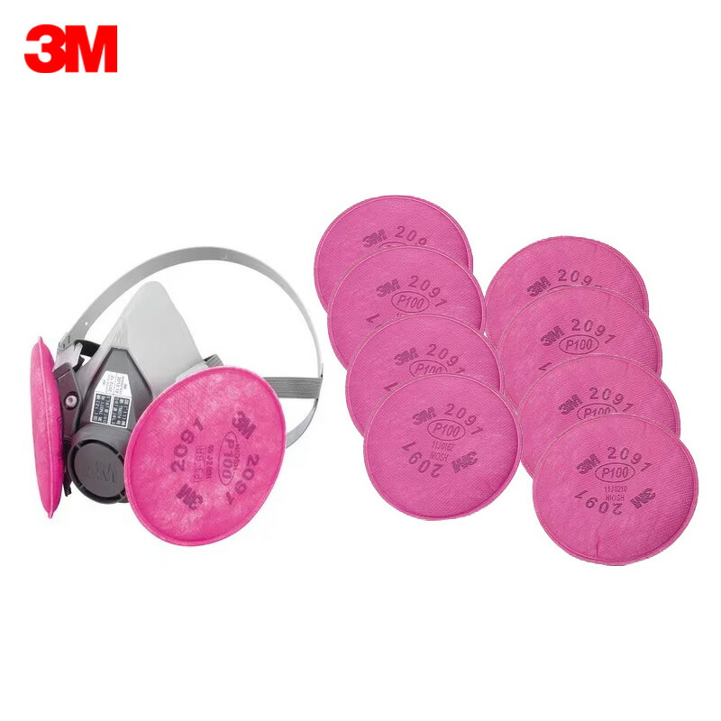 楽天市場】3M 取替え式防じんマスク 6000/2091-RL3 ミディアム