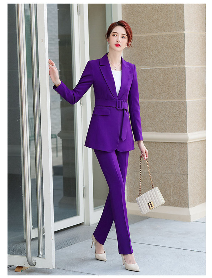 楽天市場】パンツスーツ レディーススーツ 2点セット セットアップ