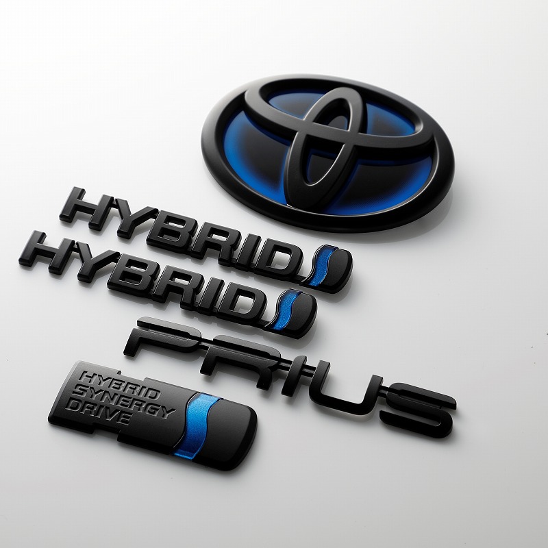 楽天市場】トヨタ ZVW30 プリウス マット ブラック エンブレム5点