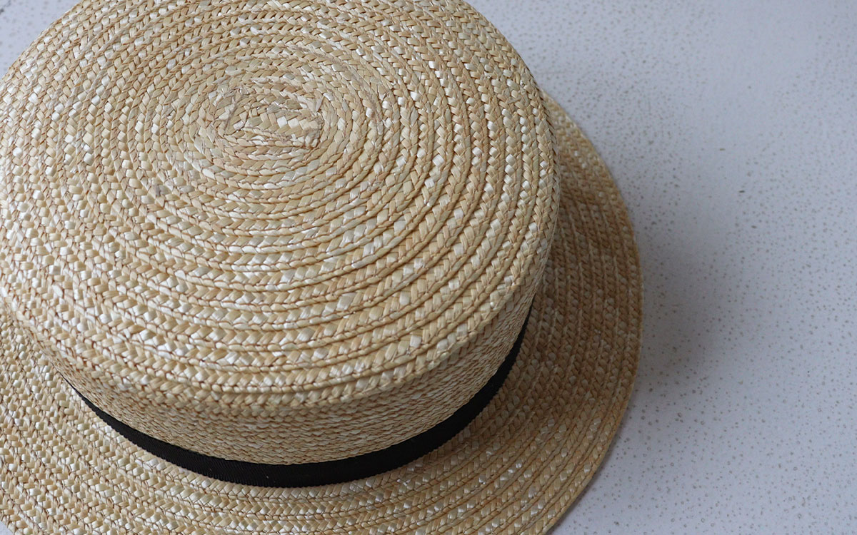 the9shop カンカン帽 THE9SHOP KANKAN HAT 白 カンカン帽 鈴木六夏さん