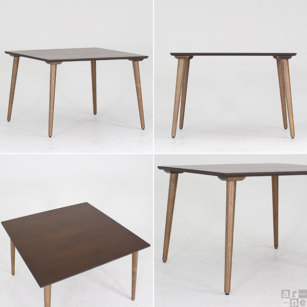 値下げ】ダイニング・コーヒーテーブル 木製 正方形 大きさ・高さ調整