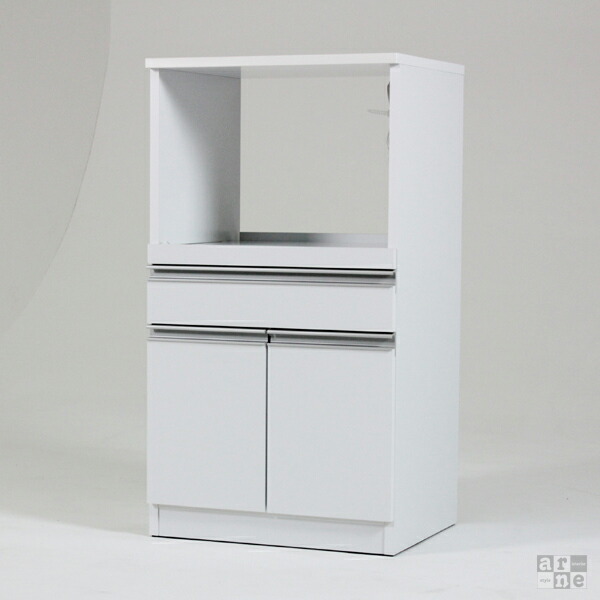 楽天市場】電子レンジ台 ホワイト 白 キッチンラック 日本製 完成品