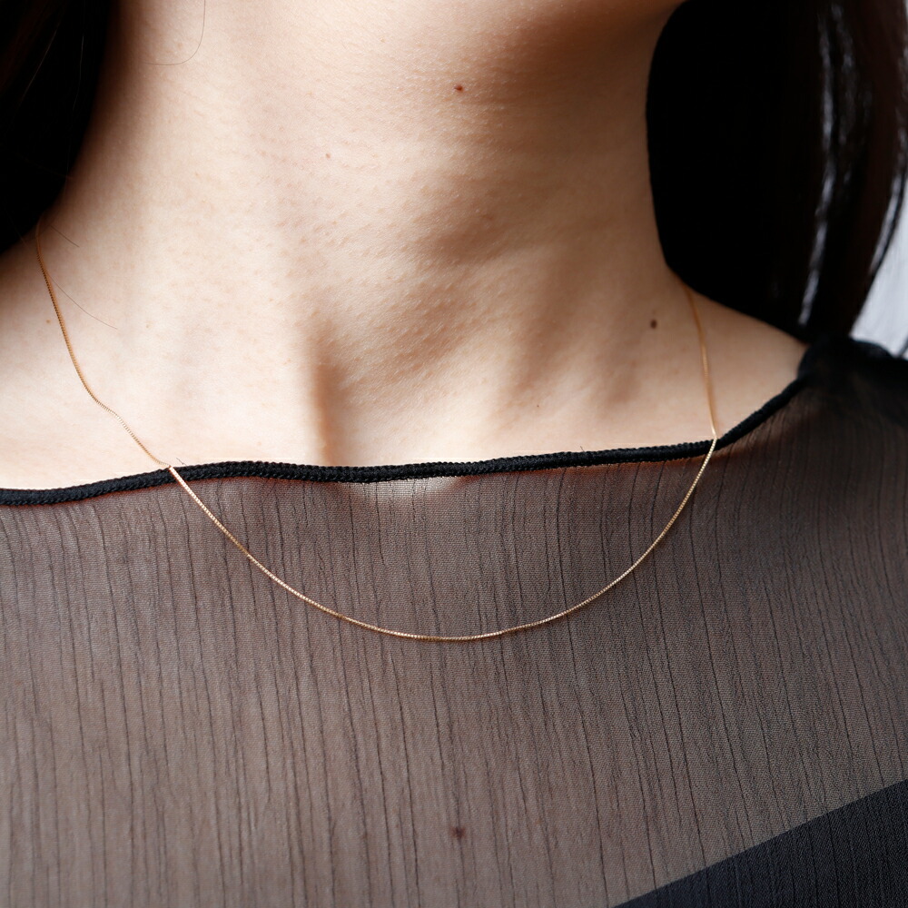 楽天市場】K18 45cm0.5ミリ幅 0.7ミリ幅 0.5φ スライド式ベネチアン