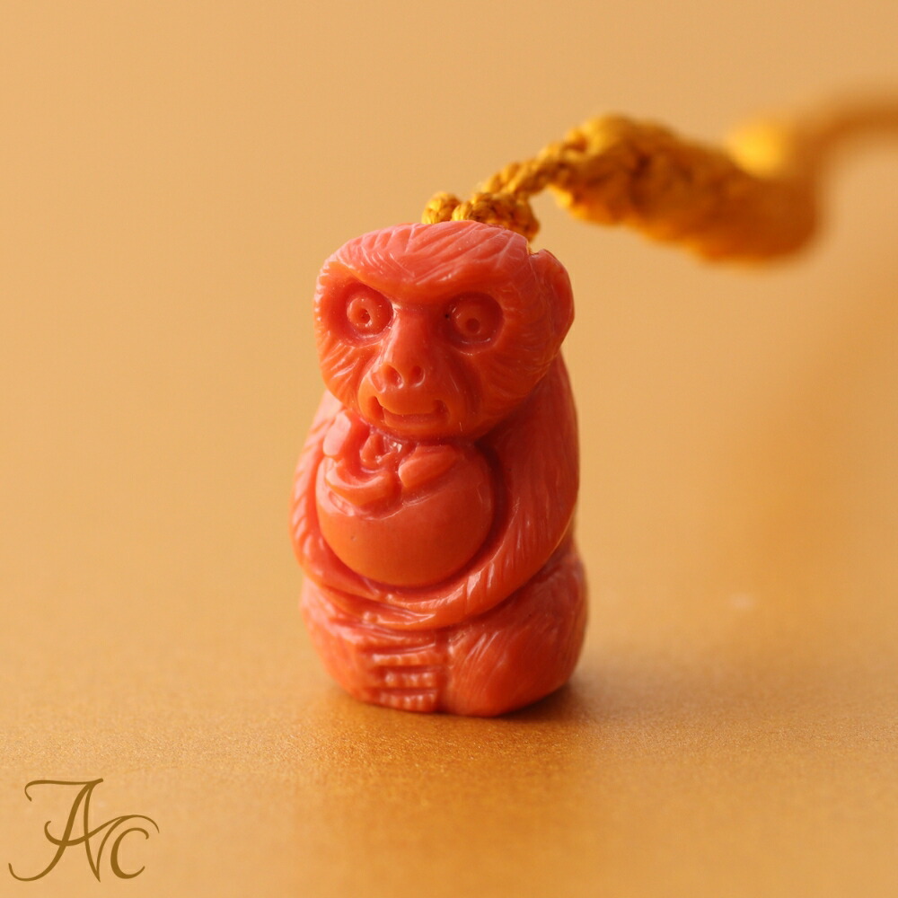 楽天市場】≪あす楽対応≫ ピンク珊瑚＜六瓢＞根付 かわいい 縁起物