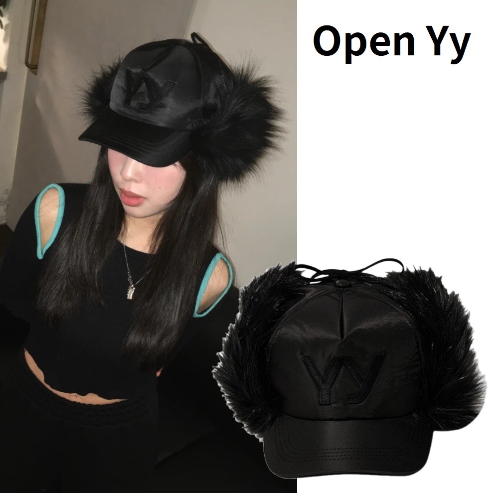 楽天市場】[Open Yy]（オープンワイワイ） Faux Fur Earflap Cap Black