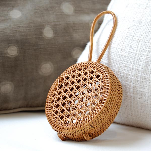 楽天市場】アタ製ポプリケース カゴバスケット アタかご 小さなケース