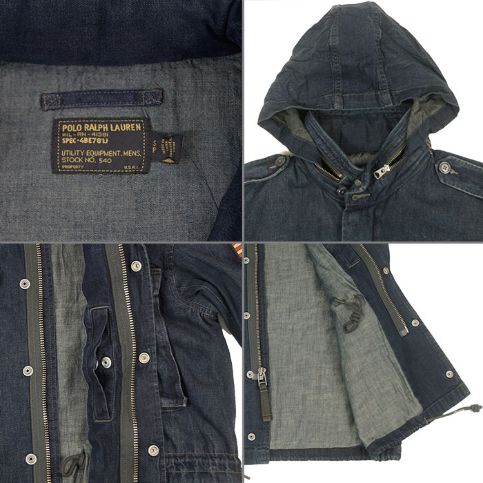 楽天市場】ラルフローレン POLO Ralph Lauren インディゴデニム M-65