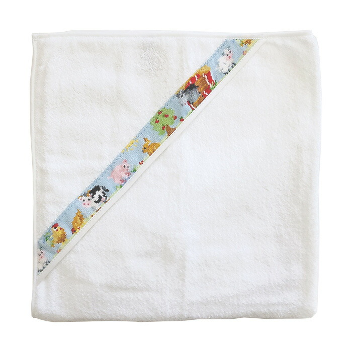 楽天市場】送料無料 フェイラー ファーム フード付き バスタオル