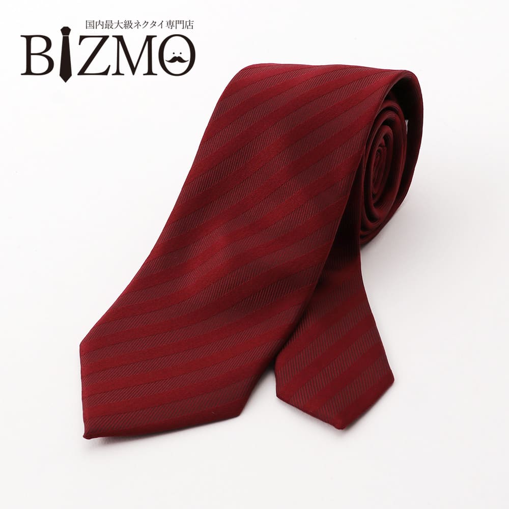 楽天市場】洗えるネクタイ ストライプ ワイン レッド 赤 7cm幅