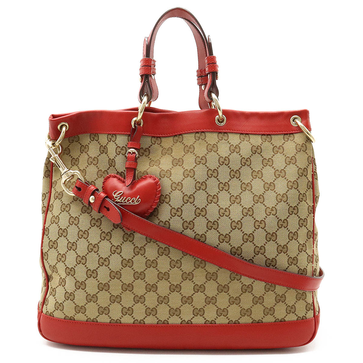 楽天市場】GUCCI グッチ GGキャンバス バレンタイン トートバッグ 2WAY